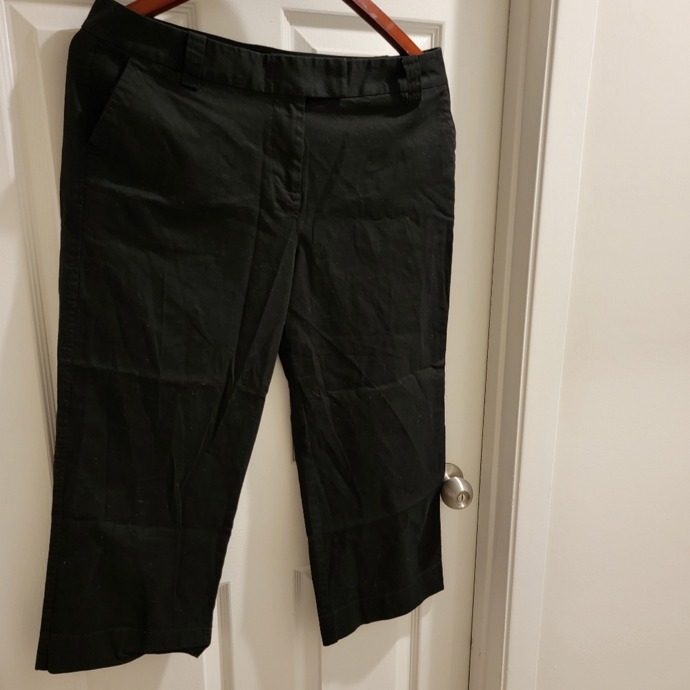 Relativity Black Cotton Pants